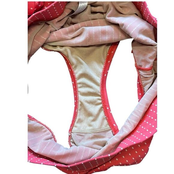 Lane Bryant Swim by Cacique Coral Dot Underwire Tankini Brief Set 38DD 14 - Picture 10 of 12